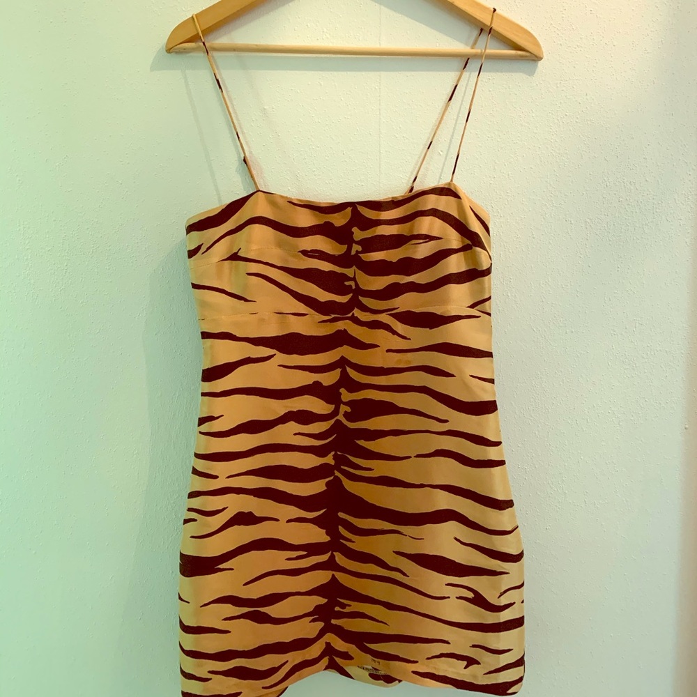 Realisation tiger print mini dress size small